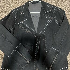 Guess Black Studded Women's Jacket
